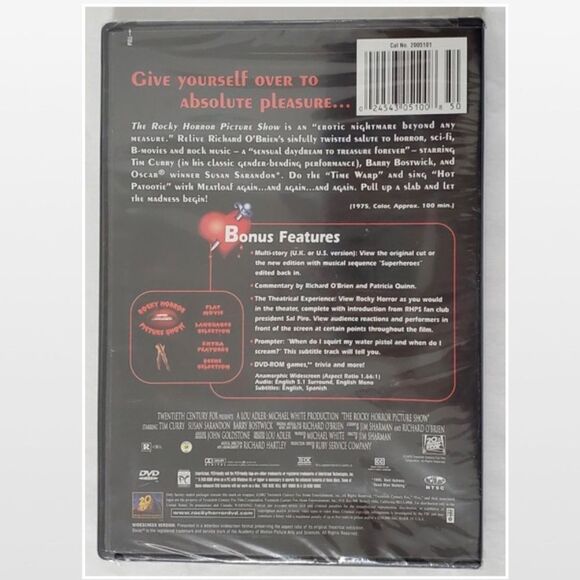 Vintage 2002 New DVD The Rocky Horror Picture Show Sealed NWT VTG Y2K - Picture 5 of 9